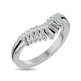 Diamond 1/3 ct tw Chevron Band in 10K White Gold